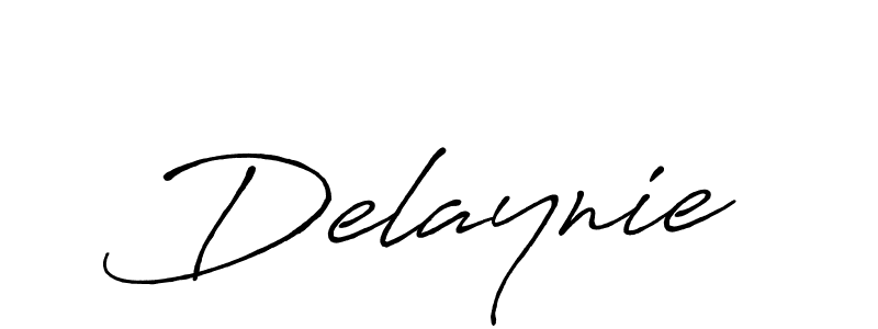 How to make Delaynie name signature. Use Antro_Vectra_Bolder style for creating short signs online. This is the latest handwritten sign. Delaynie signature style 7 images and pictures png