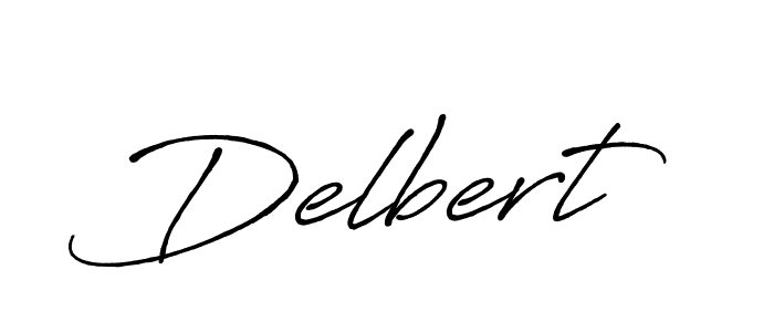 Make a beautiful signature design for name Delbert. With this signature (Antro_Vectra_Bolder) style, you can create a handwritten signature for free. Delbert signature style 7 images and pictures png