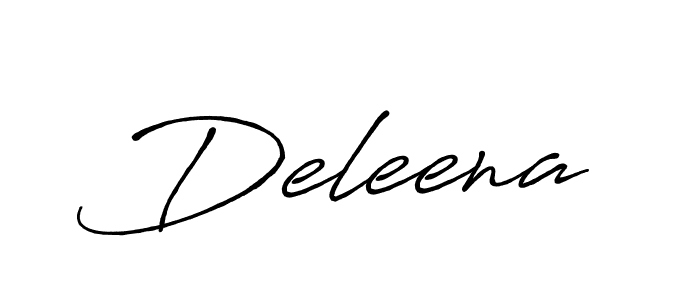 Create a beautiful signature design for name Deleena. With this signature (Antro_Vectra_Bolder) fonts, you can make a handwritten signature for free. Deleena signature style 7 images and pictures png