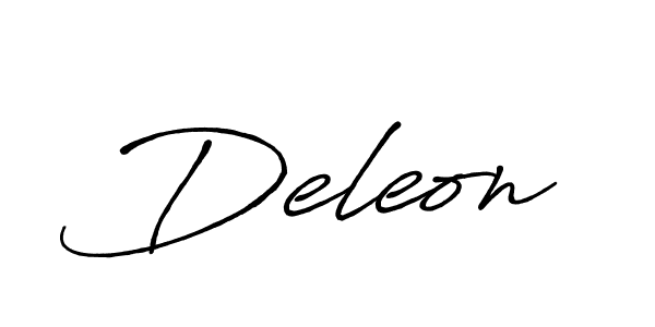 How to make Deleon signature? Antro_Vectra_Bolder is a professional autograph style. Create handwritten signature for Deleon name. Deleon signature style 7 images and pictures png