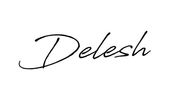 Use a signature maker to create a handwritten signature online. With this signature software, you can design (Antro_Vectra_Bolder) your own signature for name Delesh. Delesh signature style 7 images and pictures png