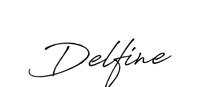 Design your own signature with our free online signature maker. With this signature software, you can create a handwritten (Antro_Vectra_Bolder) signature for name Delfine. Delfine signature style 7 images and pictures png