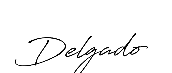 Make a beautiful signature design for name Delgado. With this signature (Antro_Vectra_Bolder) style, you can create a handwritten signature for free. Delgado signature style 7 images and pictures png