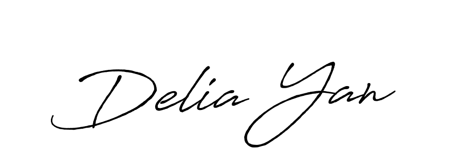 The best way (Antro_Vectra_Bolder) to make a short signature is to pick only two or three words in your name. The name Delia Yan include a total of six letters. For converting this name. Delia Yan signature style 7 images and pictures png