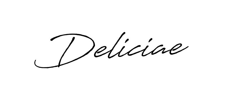 Use a signature maker to create a handwritten signature online. With this signature software, you can design (Antro_Vectra_Bolder) your own signature for name Deliciae. Deliciae signature style 7 images and pictures png