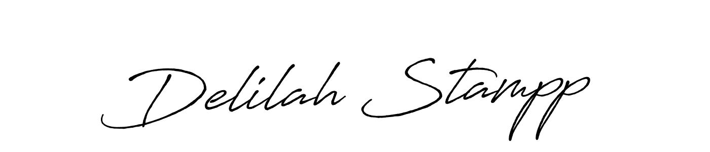 Antro_Vectra_Bolder is a professional signature style that is perfect for those who want to add a touch of class to their signature. It is also a great choice for those who want to make their signature more unique. Get Delilah Stampp name to fancy signature for free. Delilah Stampp signature style 7 images and pictures png