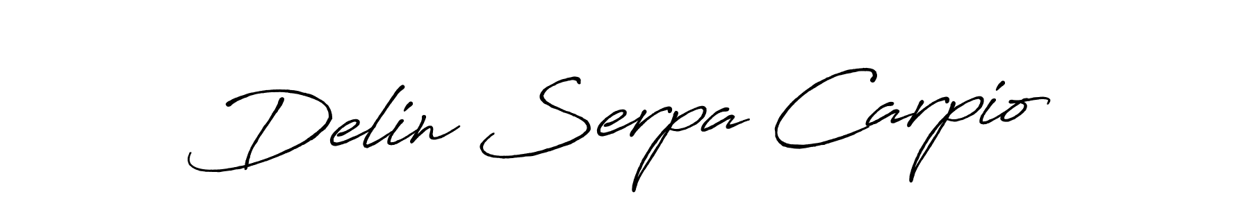 It looks lik you need a new signature style for name Delin Serpa Carpio. Design unique handwritten (Antro_Vectra_Bolder) signature with our free signature maker in just a few clicks. Delin Serpa Carpio signature style 7 images and pictures png