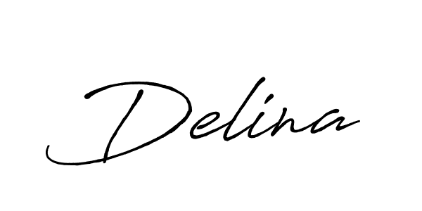 How to make Delina name signature. Use Antro_Vectra_Bolder style for creating short signs online. This is the latest handwritten sign. Delina signature style 7 images and pictures png