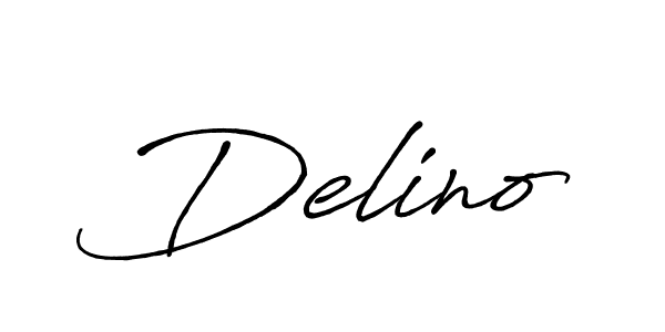Make a beautiful signature design for name Delino. With this signature (Antro_Vectra_Bolder) style, you can create a handwritten signature for free. Delino signature style 7 images and pictures png