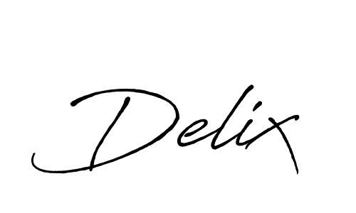 Design your own signature with our free online signature maker. With this signature software, you can create a handwritten (Antro_Vectra_Bolder) signature for name Delix. Delix signature style 7 images and pictures png