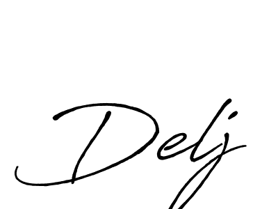 Similarly Antro_Vectra_Bolder is the best handwritten signature design. Signature creator online .You can use it as an online autograph creator for name Delj. Delj signature style 7 images and pictures png