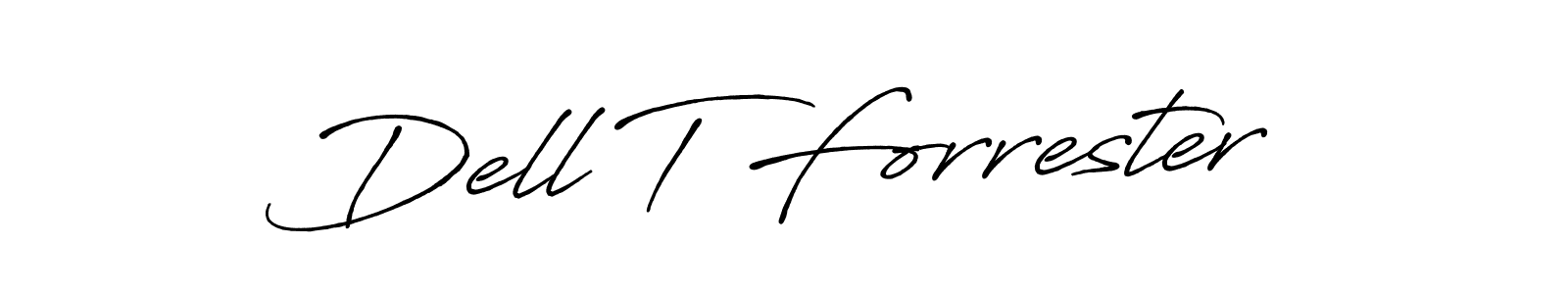 Make a beautiful signature design for name Dell T Forrester. Use this online signature maker to create a handwritten signature for free. Dell T Forrester signature style 7 images and pictures png