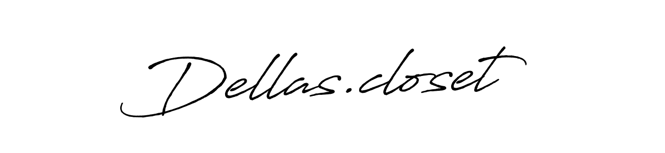 How to make Dellas.closet signature? Antro_Vectra_Bolder is a professional autograph style. Create handwritten signature for Dellas.closet name. Dellas.closet signature style 7 images and pictures png