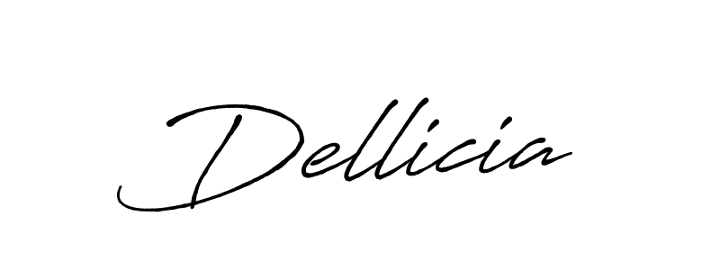 Make a beautiful signature design for name Dellicia. With this signature (Antro_Vectra_Bolder) style, you can create a handwritten signature for free. Dellicia signature style 7 images and pictures png