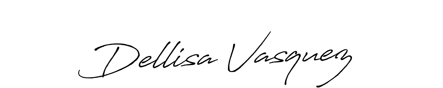 The best way (Antro_Vectra_Bolder) to make a short signature is to pick only two or three words in your name. The name Dellisa Vasquez include a total of six letters. For converting this name. Dellisa Vasquez signature style 7 images and pictures png