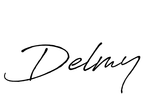 It looks lik you need a new signature style for name Delmy. Design unique handwritten (Antro_Vectra_Bolder) signature with our free signature maker in just a few clicks. Delmy signature style 7 images and pictures png