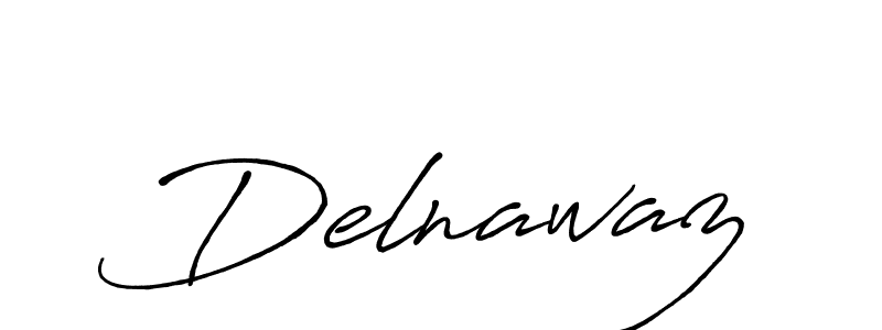 Delnawaz stylish signature style. Best Handwritten Sign (Antro_Vectra_Bolder) for my name. Handwritten Signature Collection Ideas for my name Delnawaz. Delnawaz signature style 7 images and pictures png