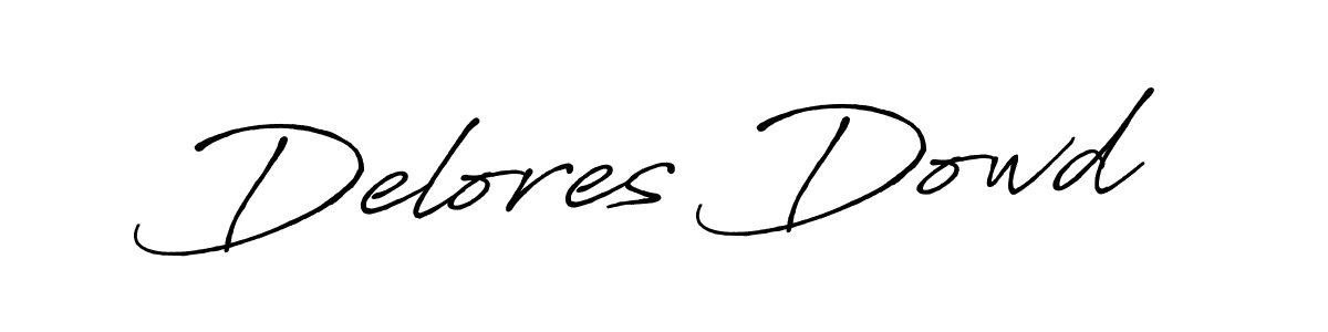 Design your own signature with our free online signature maker. With this signature software, you can create a handwritten (Antro_Vectra_Bolder) signature for name Delores Dowd. Delores Dowd signature style 7 images and pictures png