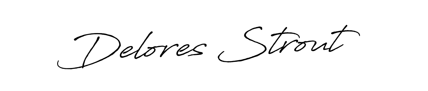 if you are searching for the best signature style for your name Delores Strout. so please give up your signature search. here we have designed multiple signature styles  using Antro_Vectra_Bolder. Delores Strout signature style 7 images and pictures png