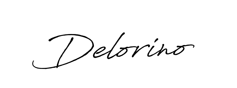 Make a beautiful signature design for name Delorino. With this signature (Antro_Vectra_Bolder) style, you can create a handwritten signature for free. Delorino signature style 7 images and pictures png