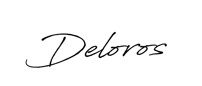 Make a short Deloros signature style. Manage your documents anywhere anytime using Antro_Vectra_Bolder. Create and add eSignatures, submit forms, share and send files easily. Deloros signature style 7 images and pictures png