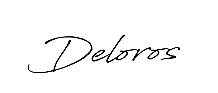 Make a beautiful signature design for name Deloros. Use this online signature maker to create a handwritten signature for free. Deloros signature style 7 images and pictures png