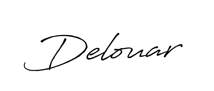 Also we have Delouar name is the best signature style. Create professional handwritten signature collection using Antro_Vectra_Bolder autograph style. Delouar signature style 7 images and pictures png