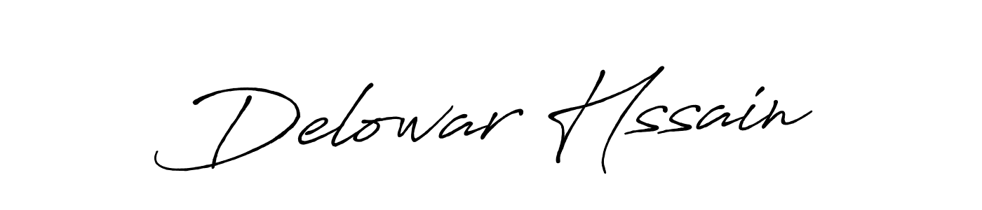Use a signature maker to create a handwritten signature online. With this signature software, you can design (Antro_Vectra_Bolder) your own signature for name Delowar Hssain. Delowar Hssain signature style 7 images and pictures png
