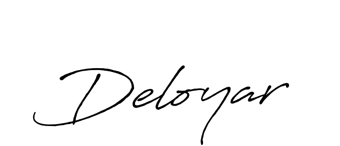 Create a beautiful signature design for name Deloyar. With this signature (Antro_Vectra_Bolder) fonts, you can make a handwritten signature for free. Deloyar signature style 7 images and pictures png