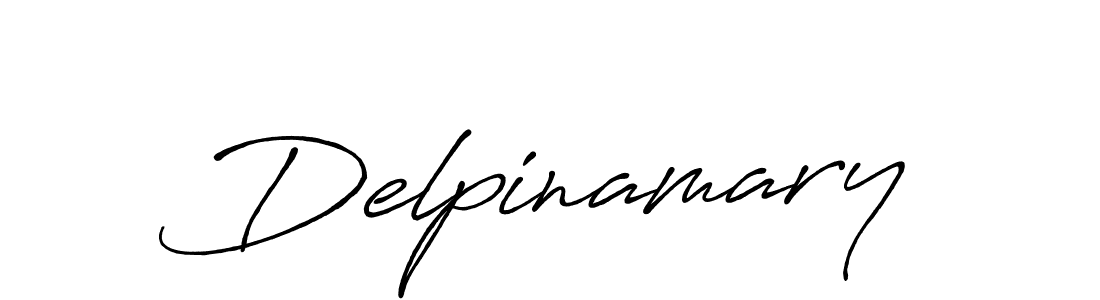 Make a beautiful signature design for name Delpinamary. With this signature (Antro_Vectra_Bolder) style, you can create a handwritten signature for free. Delpinamary signature style 7 images and pictures png