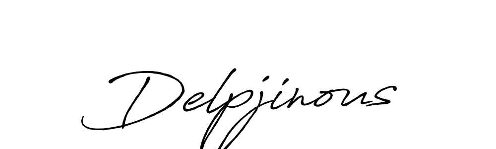 Design your own signature with our free online signature maker. With this signature software, you can create a handwritten (Antro_Vectra_Bolder) signature for name Delpjinous. Delpjinous signature style 7 images and pictures png