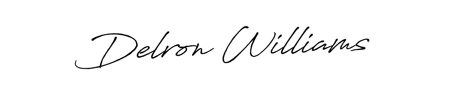 How to make Delron Williams signature? Antro_Vectra_Bolder is a professional autograph style. Create handwritten signature for Delron Williams name. Delron Williams signature style 7 images and pictures png