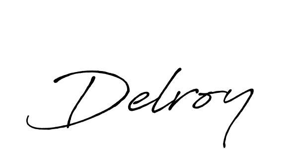 Use a signature maker to create a handwritten signature online. With this signature software, you can design (Antro_Vectra_Bolder) your own signature for name Delroy. Delroy signature style 7 images and pictures png