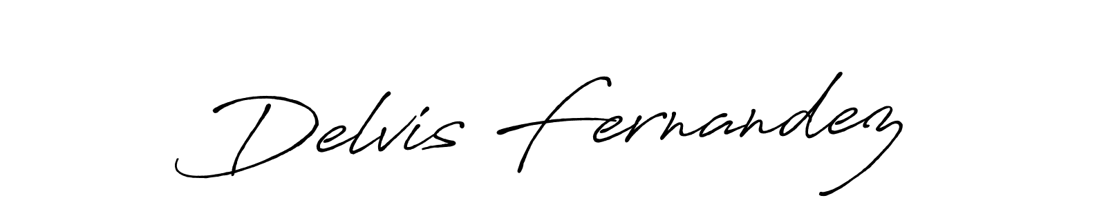 Design your own signature with our free online signature maker. With this signature software, you can create a handwritten (Antro_Vectra_Bolder) signature for name Delvis Fernandez. Delvis Fernandez signature style 7 images and pictures png