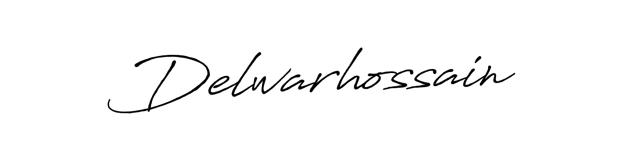 How to make Delwarhossain name signature. Use Antro_Vectra_Bolder style for creating short signs online. This is the latest handwritten sign. Delwarhossain signature style 7 images and pictures png