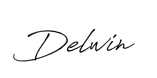 Use a signature maker to create a handwritten signature online. With this signature software, you can design (Antro_Vectra_Bolder) your own signature for name Delwin. Delwin signature style 7 images and pictures png