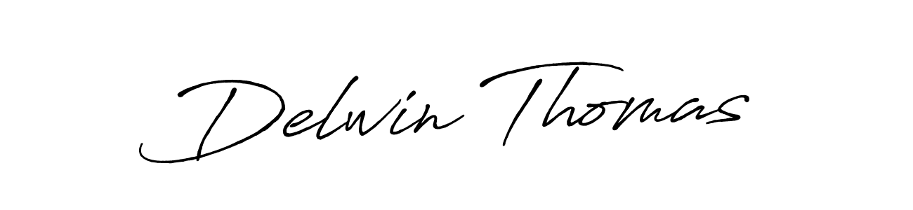 Design your own signature with our free online signature maker. With this signature software, you can create a handwritten (Antro_Vectra_Bolder) signature for name Delwin Thomas. Delwin Thomas signature style 7 images and pictures png