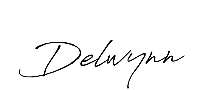 Design your own signature with our free online signature maker. With this signature software, you can create a handwritten (Antro_Vectra_Bolder) signature for name Delwynn. Delwynn signature style 7 images and pictures png