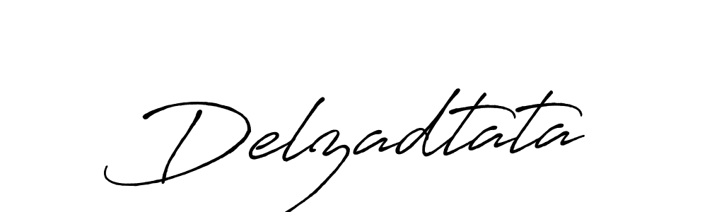 Create a beautiful signature design for name Delzadtata. With this signature (Antro_Vectra_Bolder) fonts, you can make a handwritten signature for free. Delzadtata signature style 7 images and pictures png