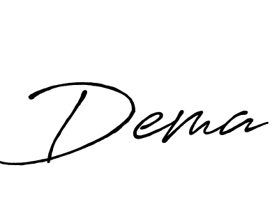 How to make Dema signature? Antro_Vectra_Bolder is a professional autograph style. Create handwritten signature for Dema name. Dema signature style 7 images and pictures png