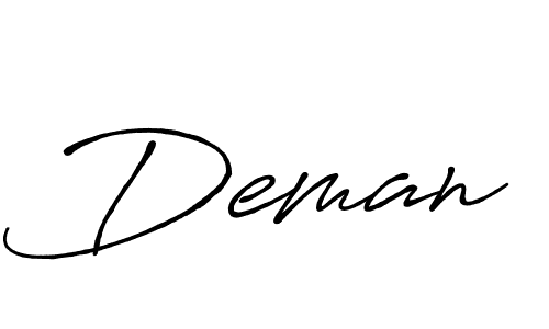 You should practise on your own different ways (Antro_Vectra_Bolder) to write your name (Deman) in signature. don't let someone else do it for you. Deman signature style 7 images and pictures png