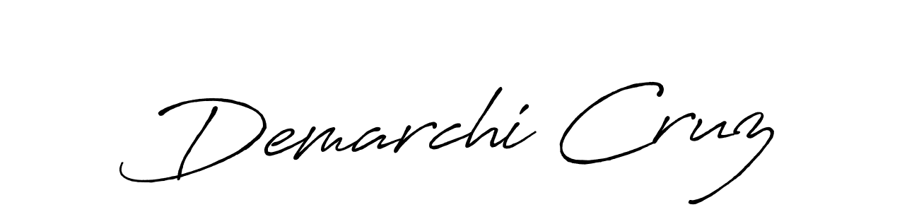 Design your own signature with our free online signature maker. With this signature software, you can create a handwritten (Antro_Vectra_Bolder) signature for name Demarchi Cruz. Demarchi Cruz signature style 7 images and pictures png