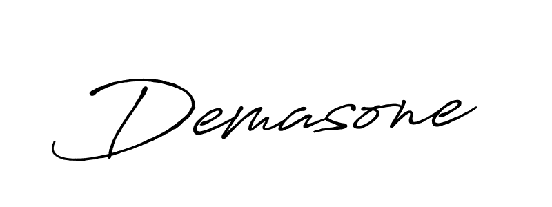 Design your own signature with our free online signature maker. With this signature software, you can create a handwritten (Antro_Vectra_Bolder) signature for name Demasone. Demasone signature style 7 images and pictures png