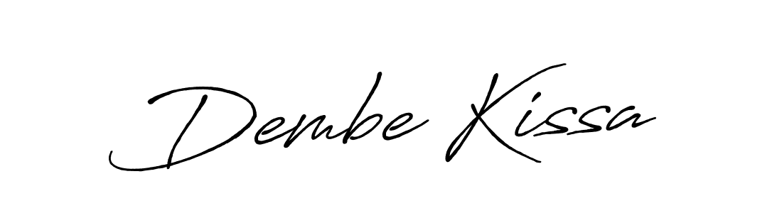 Similarly Antro_Vectra_Bolder is the best handwritten signature design. Signature creator online .You can use it as an online autograph creator for name Dembe Kissa. Dembe Kissa signature style 7 images and pictures png