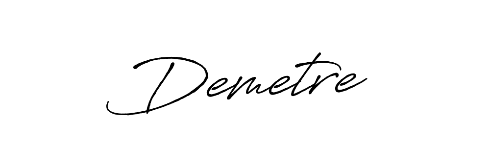 Demetre✨ stylish signature style. Best Handwritten Sign (Antro_Vectra_Bolder) for my name. Handwritten Signature Collection Ideas for my name Demetre✨. Demetre✨ signature style 7 images and pictures png