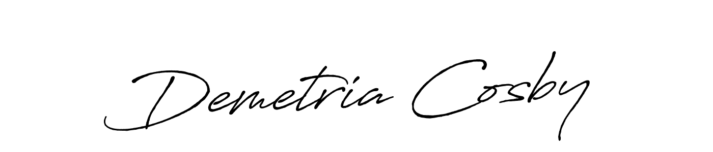 How to make Demetria Cosby signature? Antro_Vectra_Bolder is a professional autograph style. Create handwritten signature for Demetria Cosby name. Demetria Cosby signature style 7 images and pictures png