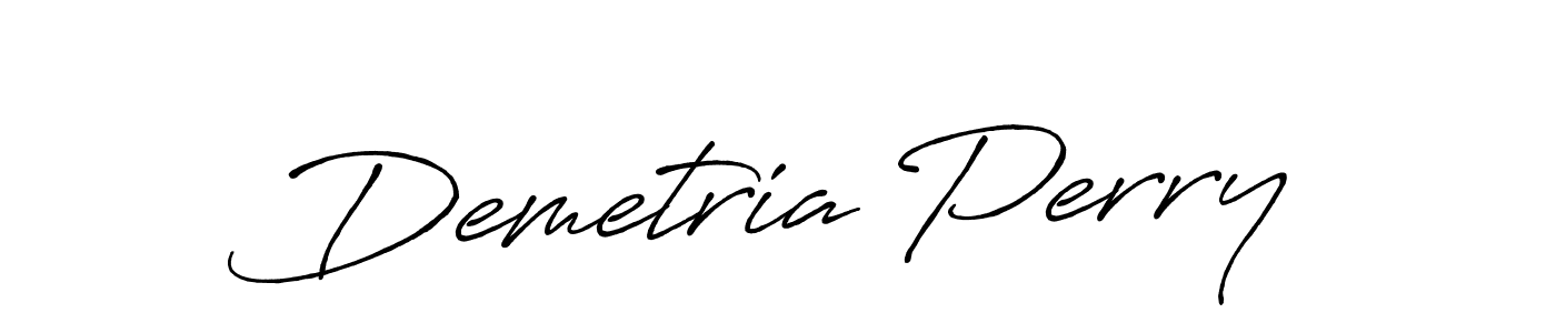 Demetria Perry stylish signature style. Best Handwritten Sign (Antro_Vectra_Bolder) for my name. Handwritten Signature Collection Ideas for my name Demetria Perry. Demetria Perry signature style 7 images and pictures png