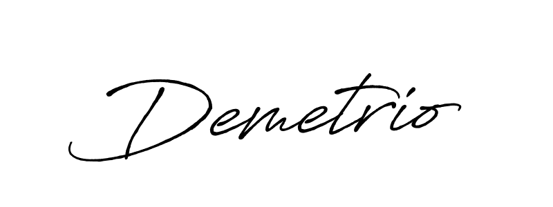 Create a beautiful signature design for name Demetrio. With this signature (Antro_Vectra_Bolder) fonts, you can make a handwritten signature for free. Demetrio signature style 7 images and pictures png