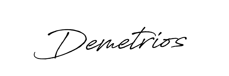 Make a beautiful signature design for name Demetrios. With this signature (Antro_Vectra_Bolder) style, you can create a handwritten signature for free. Demetrios signature style 7 images and pictures png