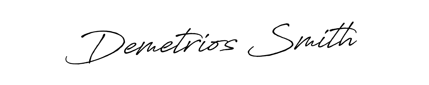 How to make Demetrios Smith signature? Antro_Vectra_Bolder is a professional autograph style. Create handwritten signature for Demetrios Smith name. Demetrios Smith signature style 7 images and pictures png
